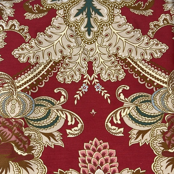 Ralph Lauren Home Jardiniere Paisley Red Sateen Pillow Shams Set of 2 Vintage - Picture 2 of 14